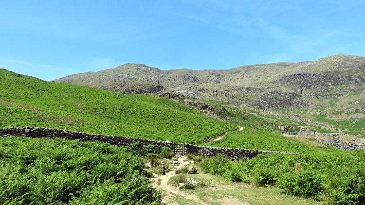 Beginning the long climb from Church Beck