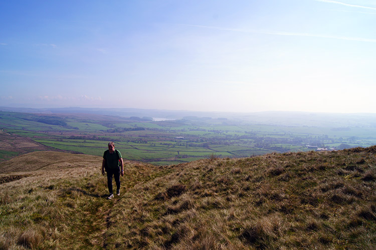 Climbing to Wisket Hill