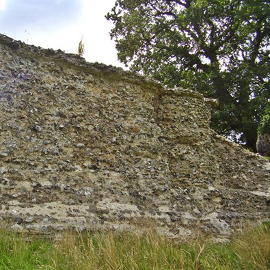 Remains of the Roman Town wall Caistor St Edmunds