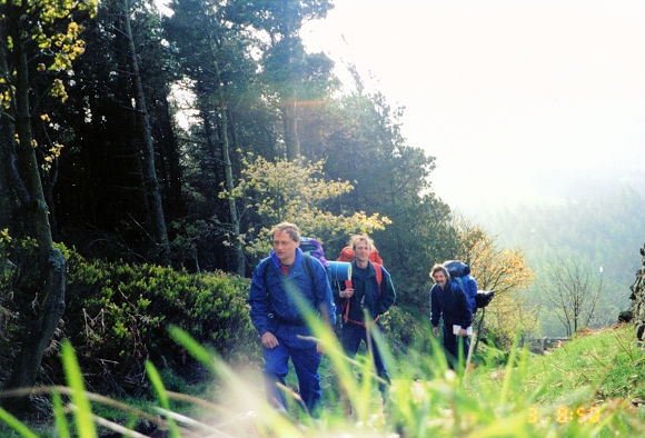 Climbing up White Hill to Wainstones