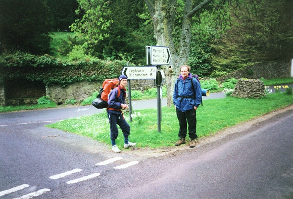 At the halfway point in Marske village