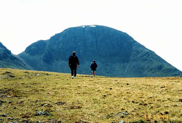 Haystacks still holds on to the last winter snow