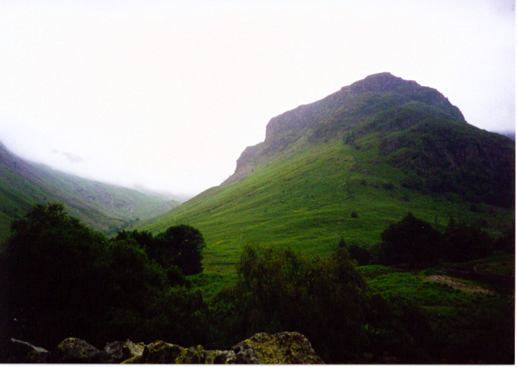 Eagle Crag is passed on the walk to Greenup Edge