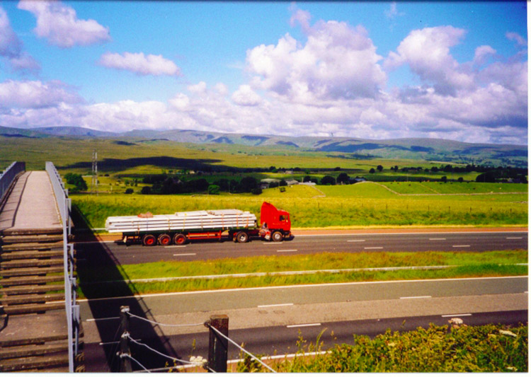 Crossing the M6 motorway