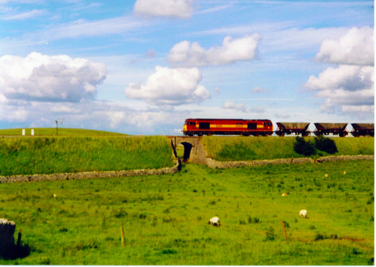 Train journeying from Kirkby Stephen to Appleby