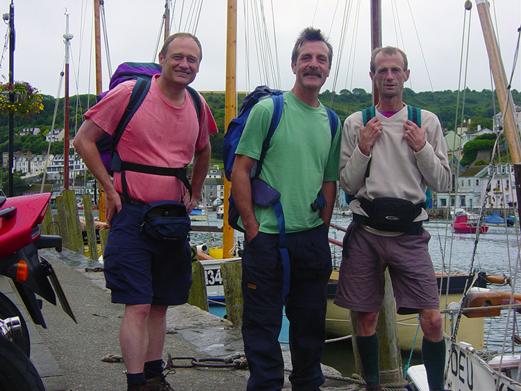 All smiles on leaving Looe