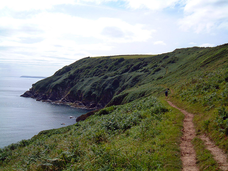 South West Coast Path near Lantic Bay