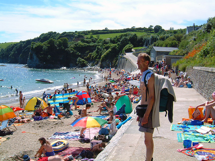 Dave enjoys the seaside