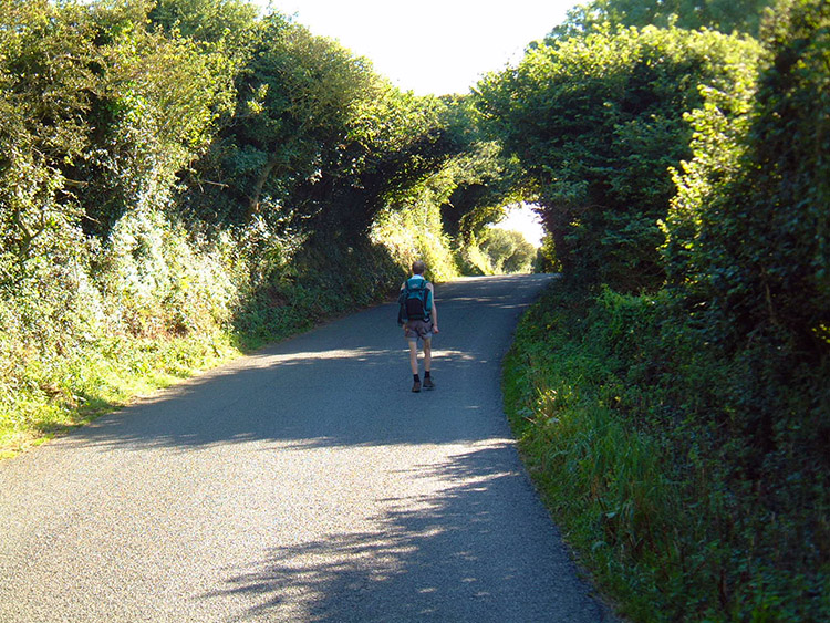 Dave and Steve walk stretches of road too