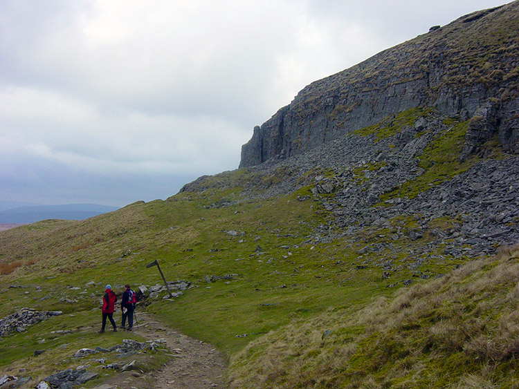 Descending from Pen-y-ghent to Hull Pot