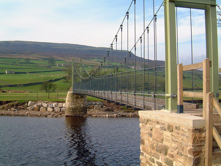 River Swale crossing at the Swing Bridge