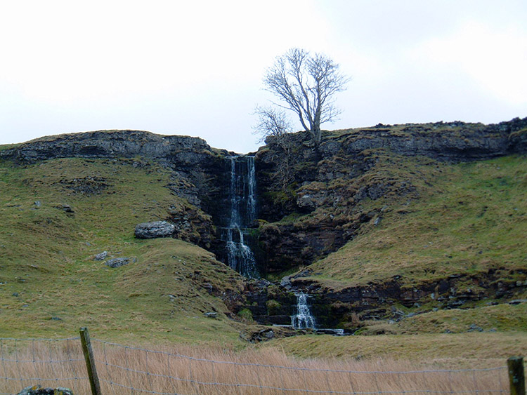 Close Gill waterfall near Cray