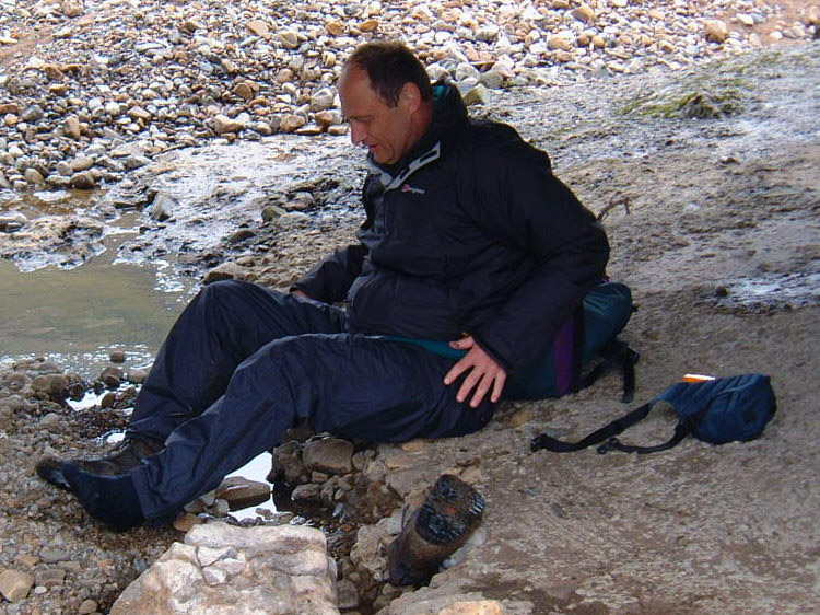 Drying out under Buckden Bridge