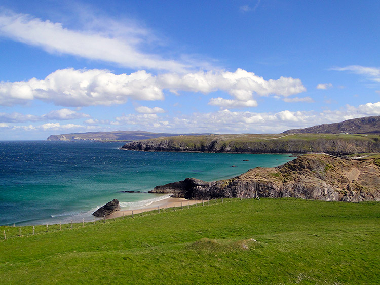 The view out to sea from Faraid Head