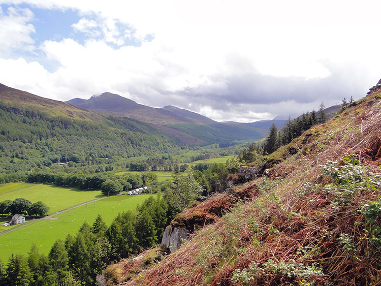 View of Beinn Enaiglair and Meall Doire Faid