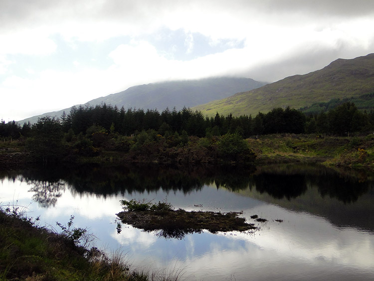 Lochan and mountain near Strathcarron