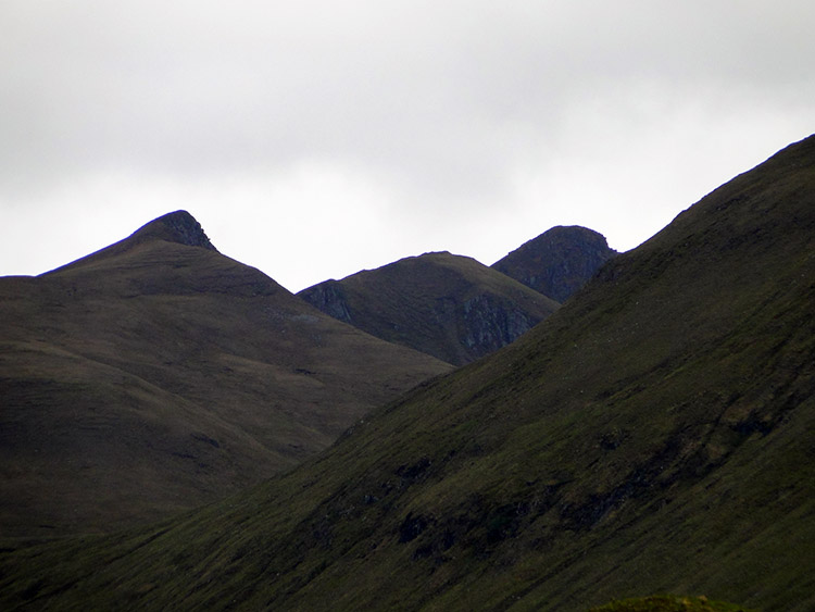 Five Sisters of Kintail seen from Cluanie Inn