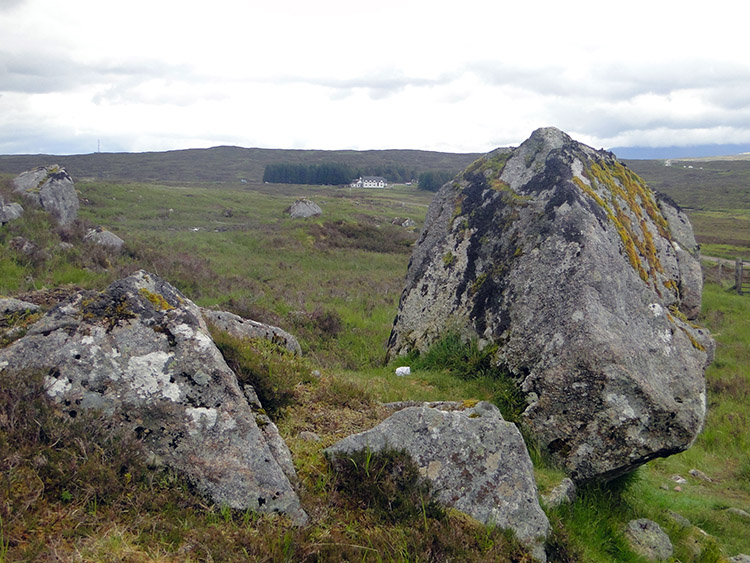 Scattered rocks in Glen Coe