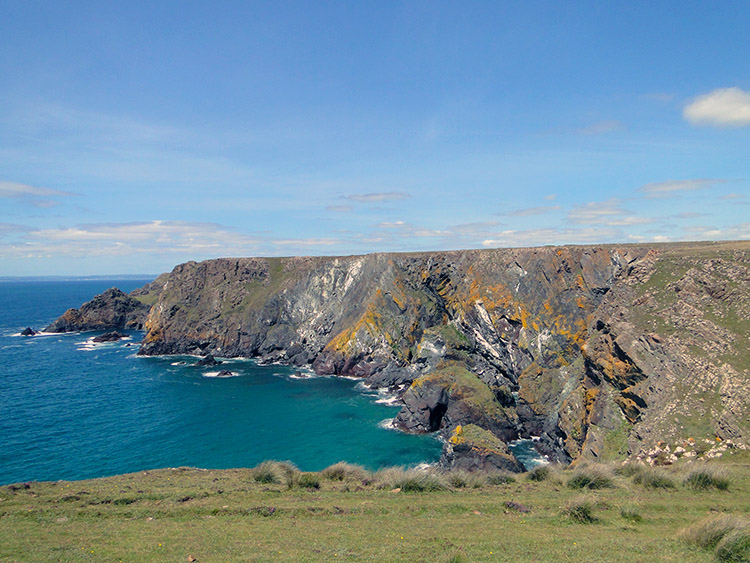 Colour in the cliffs