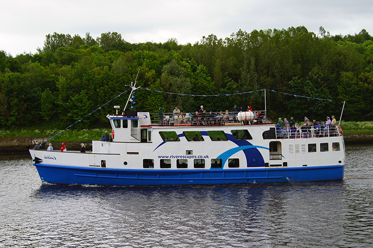 Boat trippers on the River Tyne