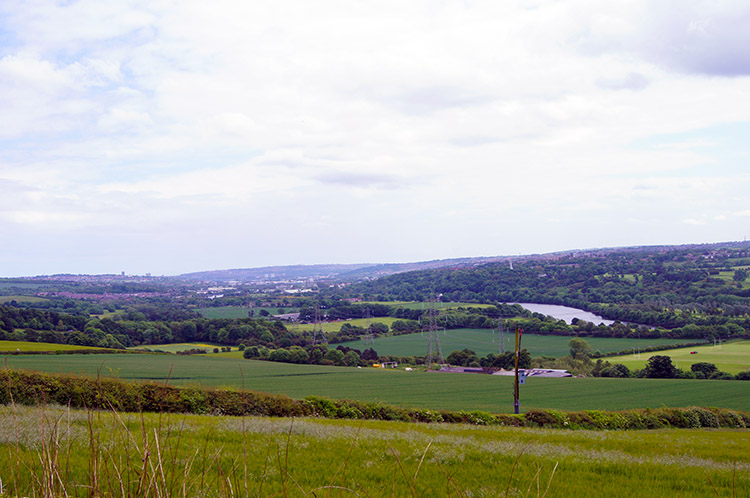 View back to Newcastle from near Heddon