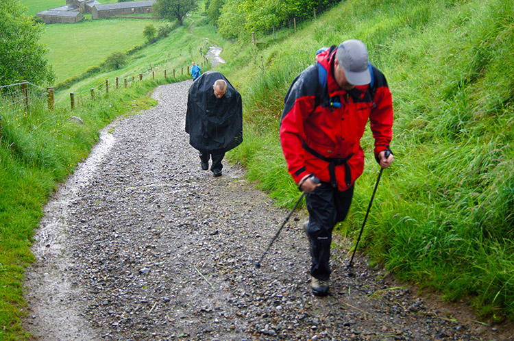 A short stiff climb from the River Irthing