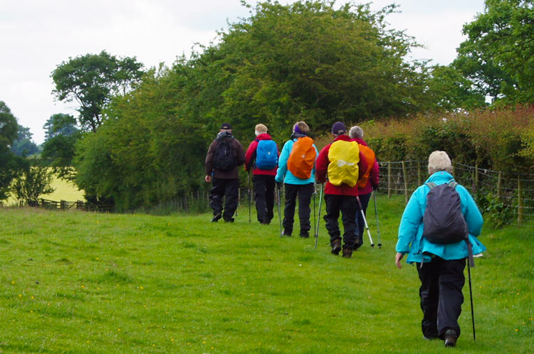 Fellow Hadrian's Wall walkers near Bleatarn