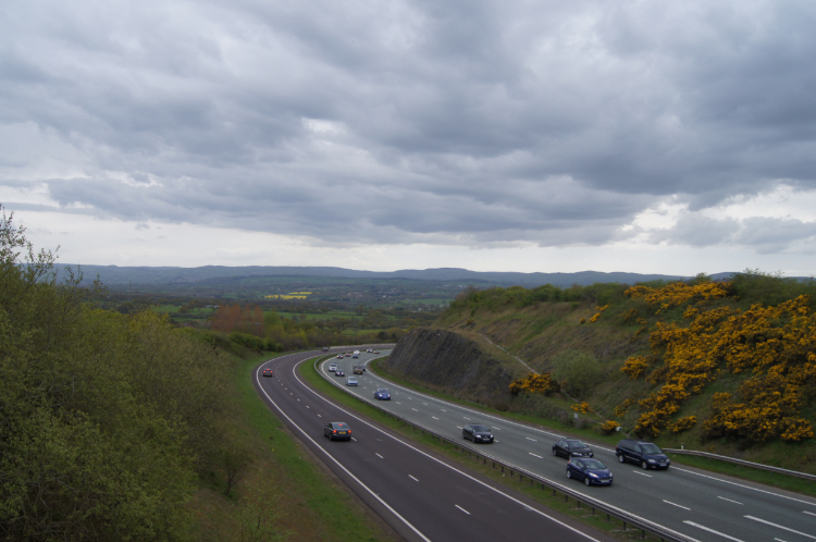 Crossing the A55 near Rhuallt