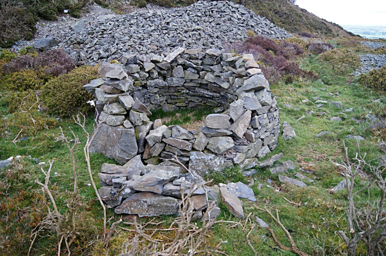 Shelter below Moel Arthur