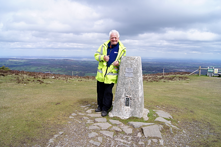 Proud as can be on Moel Famau