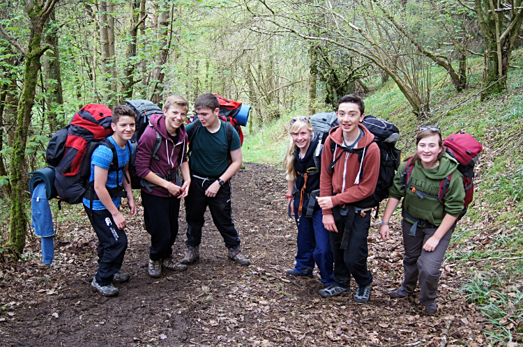 Duke of Edinburgh Award aspirants on the trail