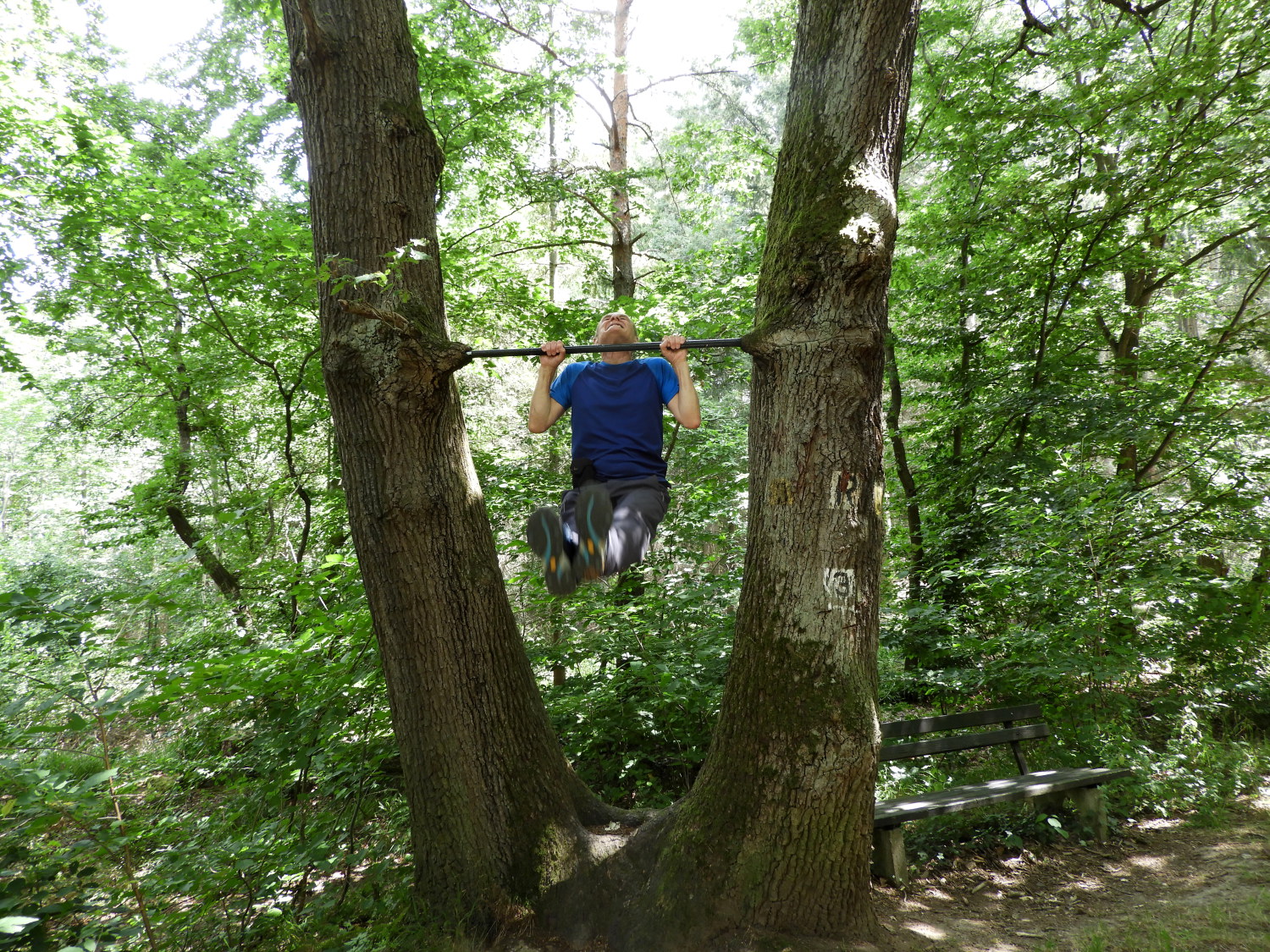 Exercising on the Rheinburgenweg