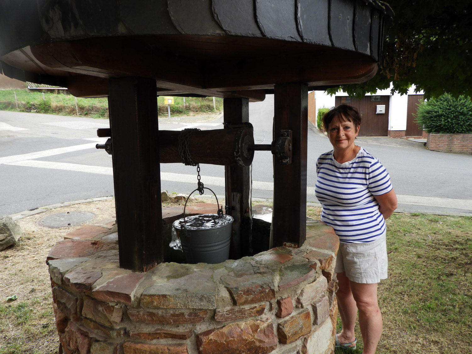 Collecting fresh water from the well