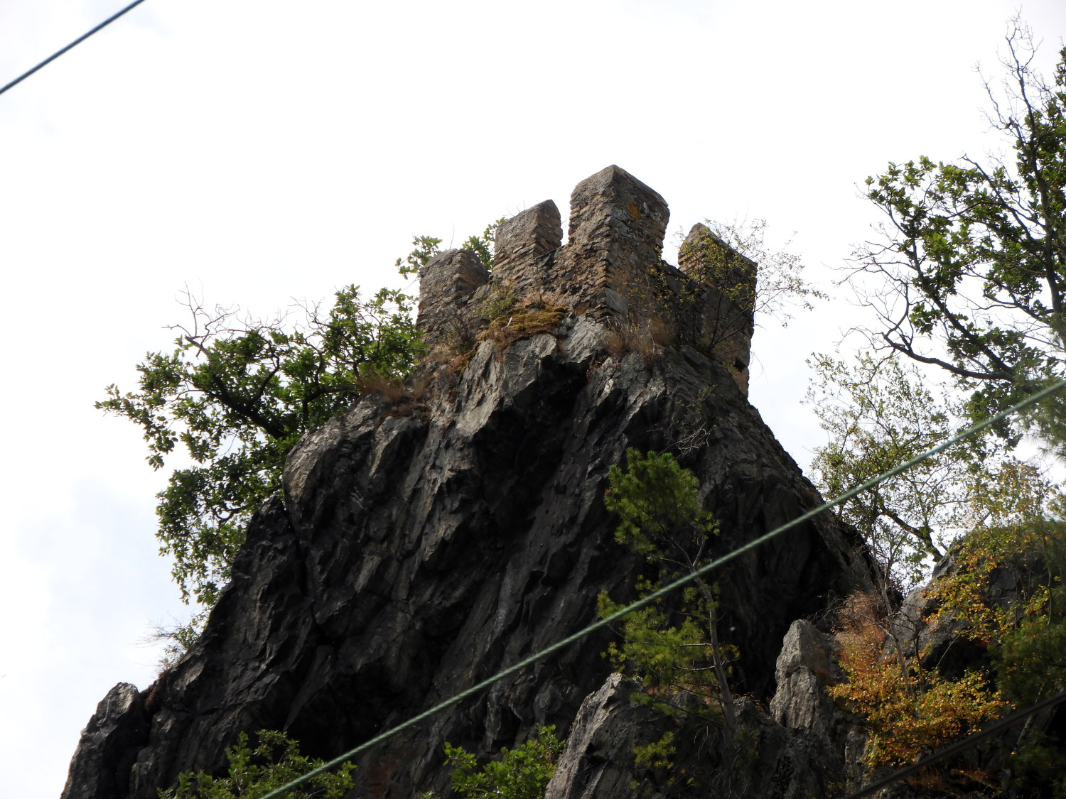 Outer keep on the cliff top