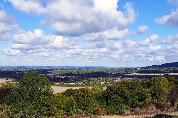 Looking back to Wendover from Bacombe Hill