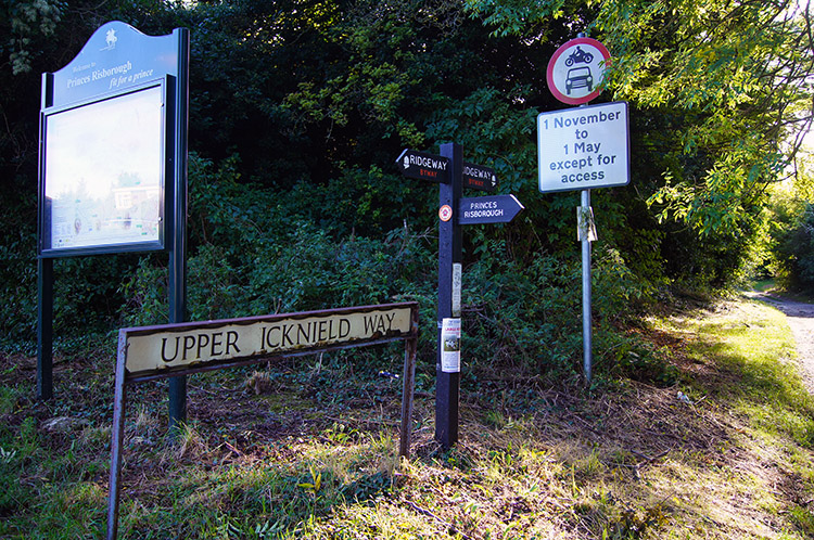 The Ridgeway and Upper Icknield Way near Chinnor