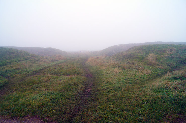 The Ridgeway bisects Barbury Castle