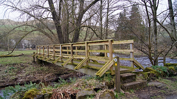 Footbridge across Kale Water