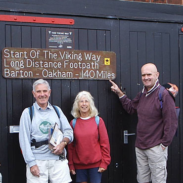 Jim, Di and Peter at Barton on Humber