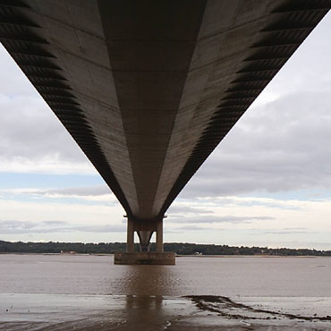 Under the Humber Bridge