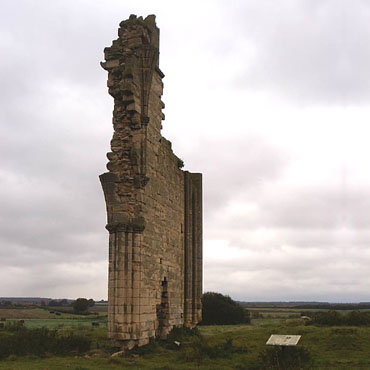 The stark remains of Barlings Abbey