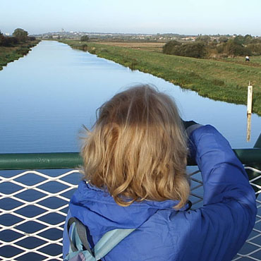 View of Lincoln from a bridge at Fiskerton