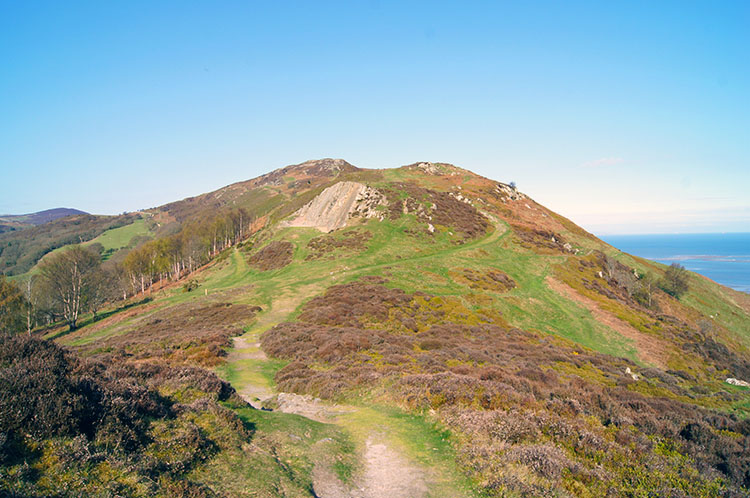 Climbing Conwy Mountain