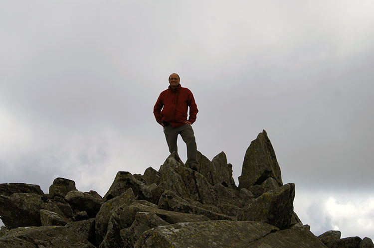 Walking Englishman on Carnedd Gwenllian