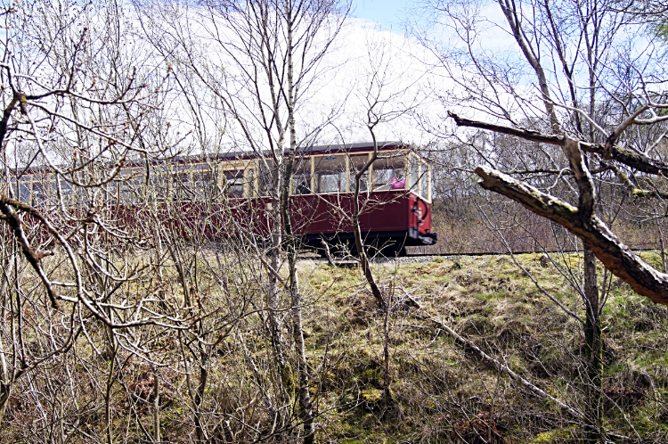 Train passing on the Ffestiniog Railway