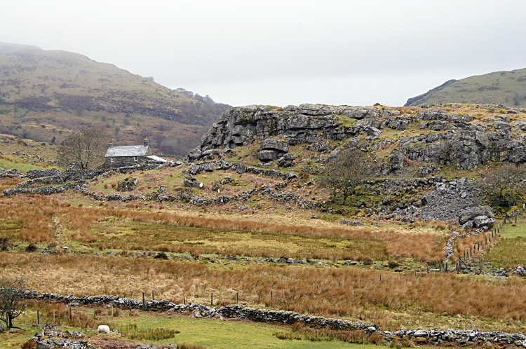 Remote homestead at Nant Pasgan-mawr