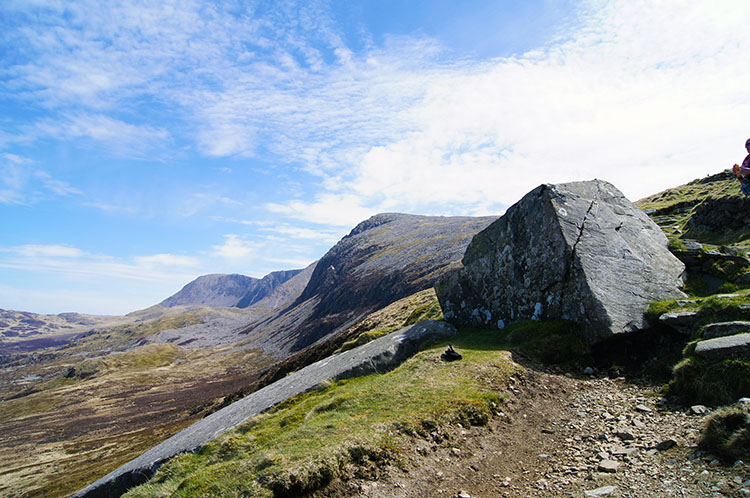 Cyfrwy, the saddle on Cadair Idris is impressive