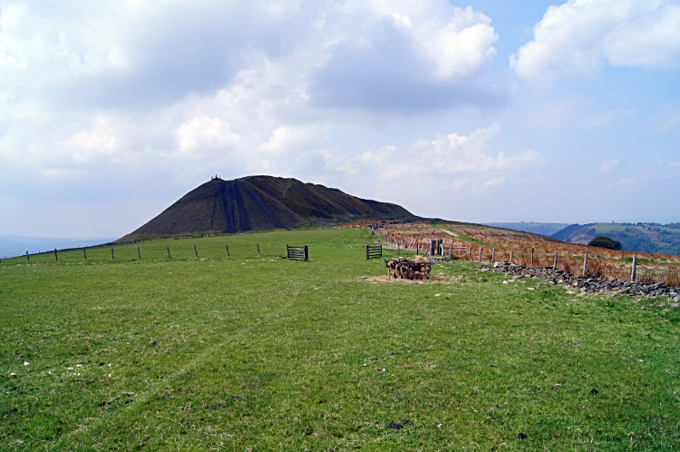 Slag heap on Mynydd Machen