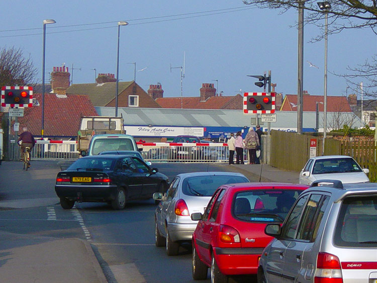 Stopped by the train in Filey