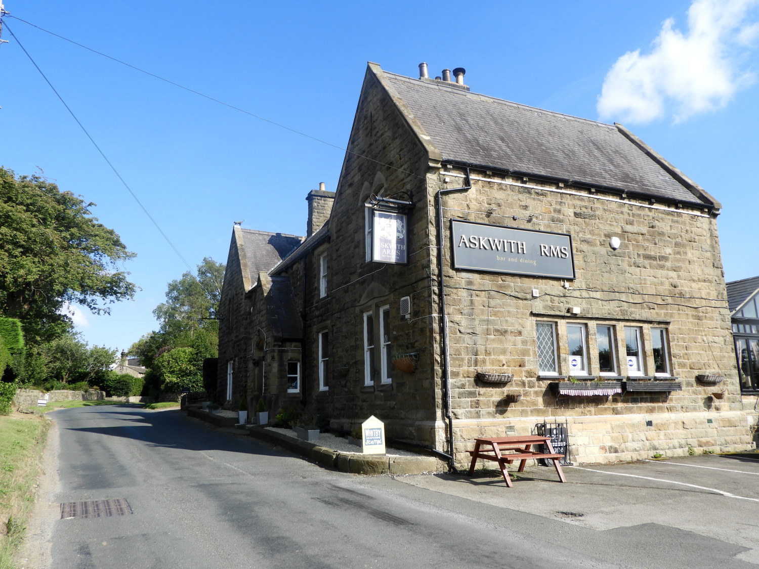 End of stage at the Askwith Arms